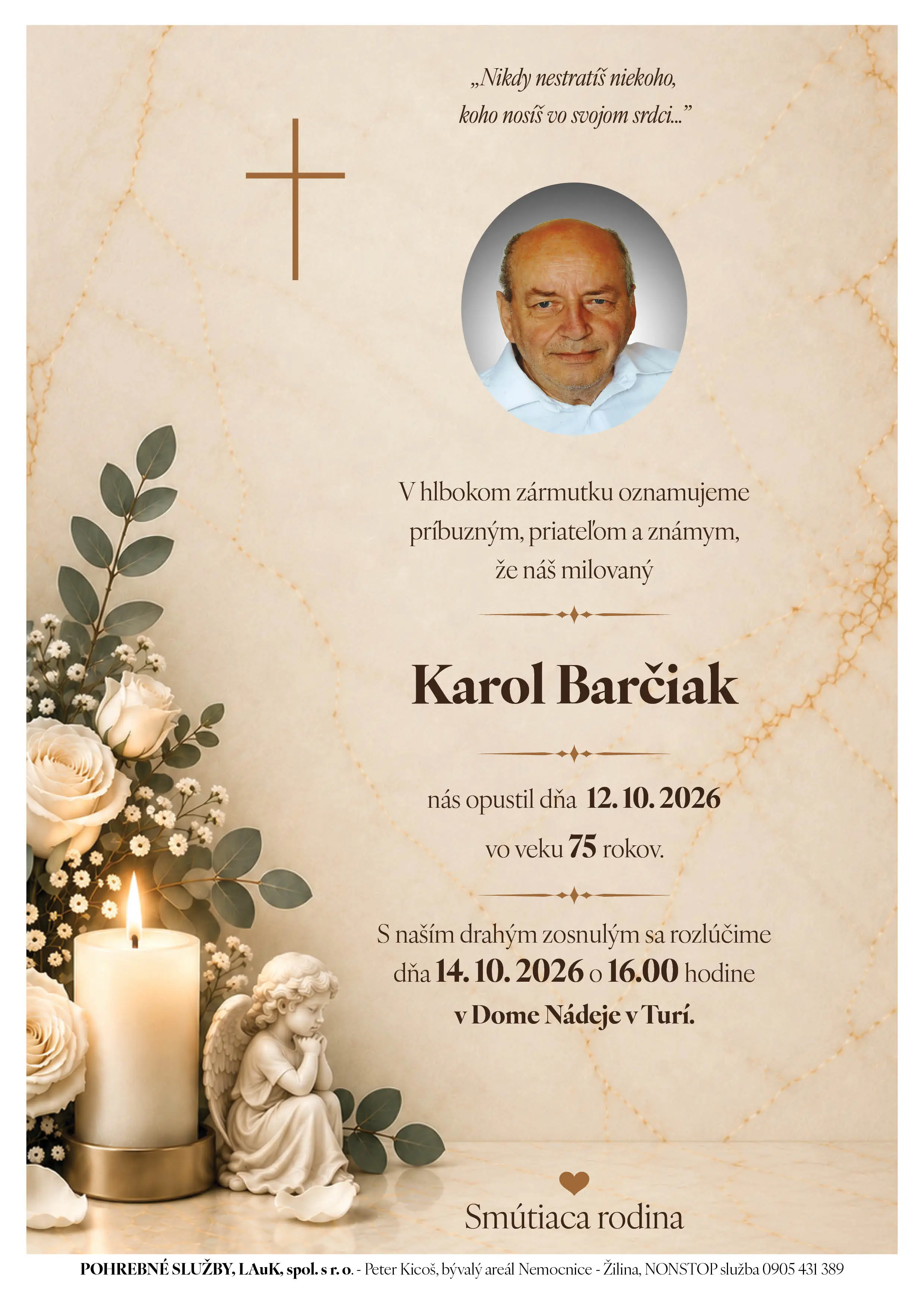 Opustili nás 4 - pohrebné služby LAuK