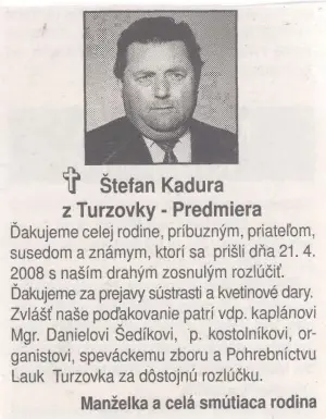Poďakovanie 330 - pohrebné služby LAuK