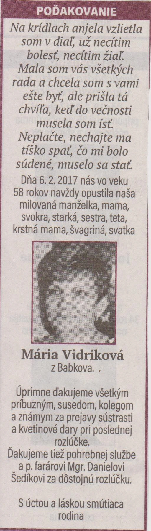 Poďakovanie 271 - pohrebné služby LAuK
