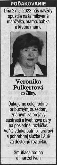 Poďakovanie 93 - pohrebné služby LAuK